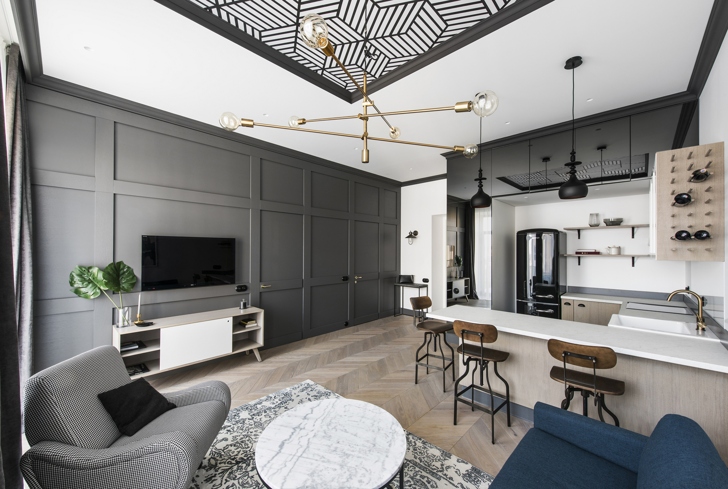 Interior design for apartment living room