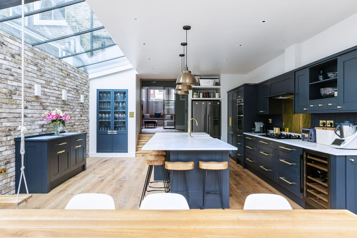 London Terrace House Modern Kitchen Design
