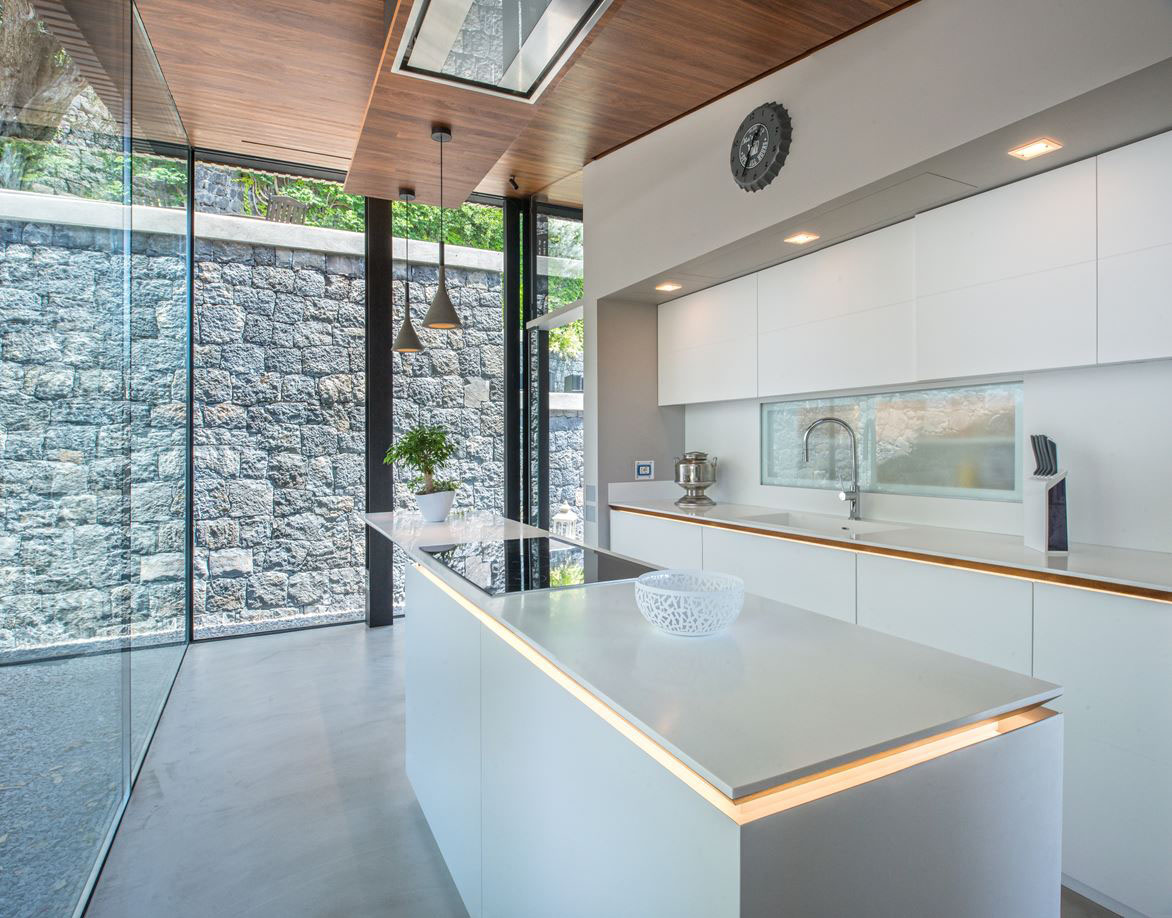 Modern Minimalist White Kitchen