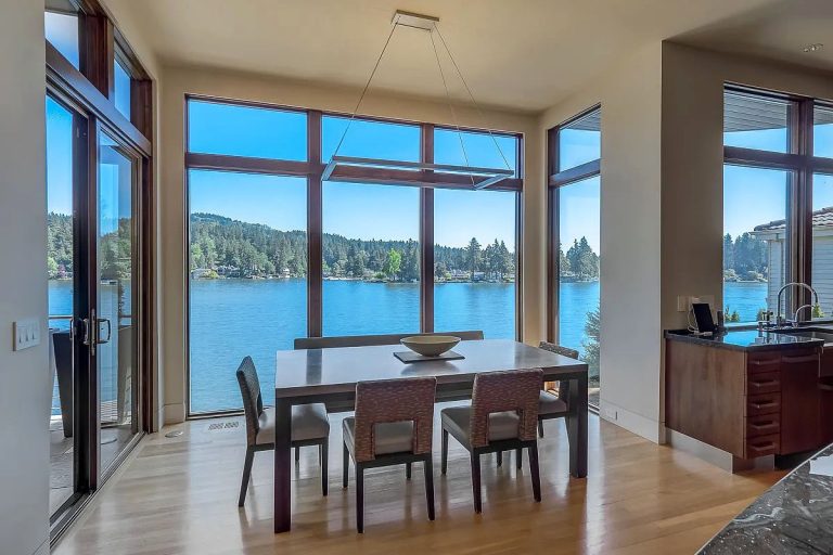 Timeless Contemporary Style Oswego Lakefront Luxury Home