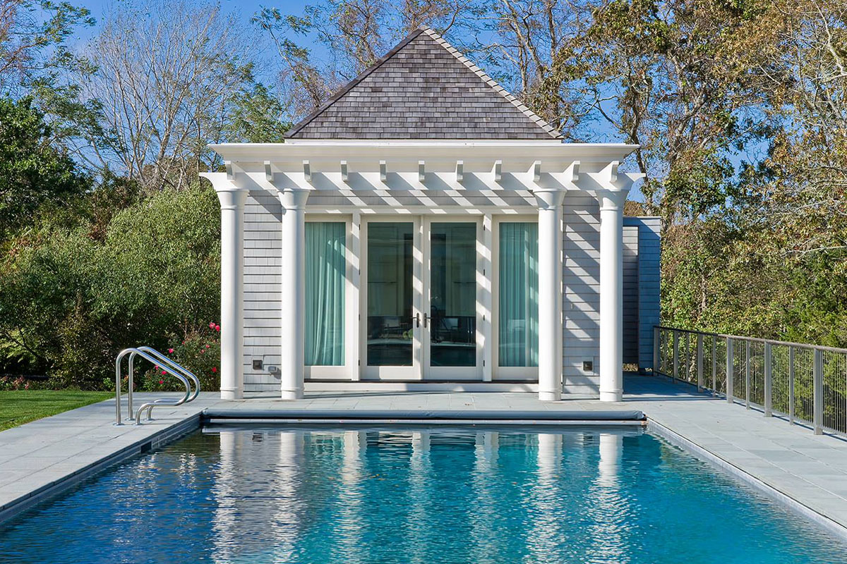 Neoclassical Shingle Style Pool House