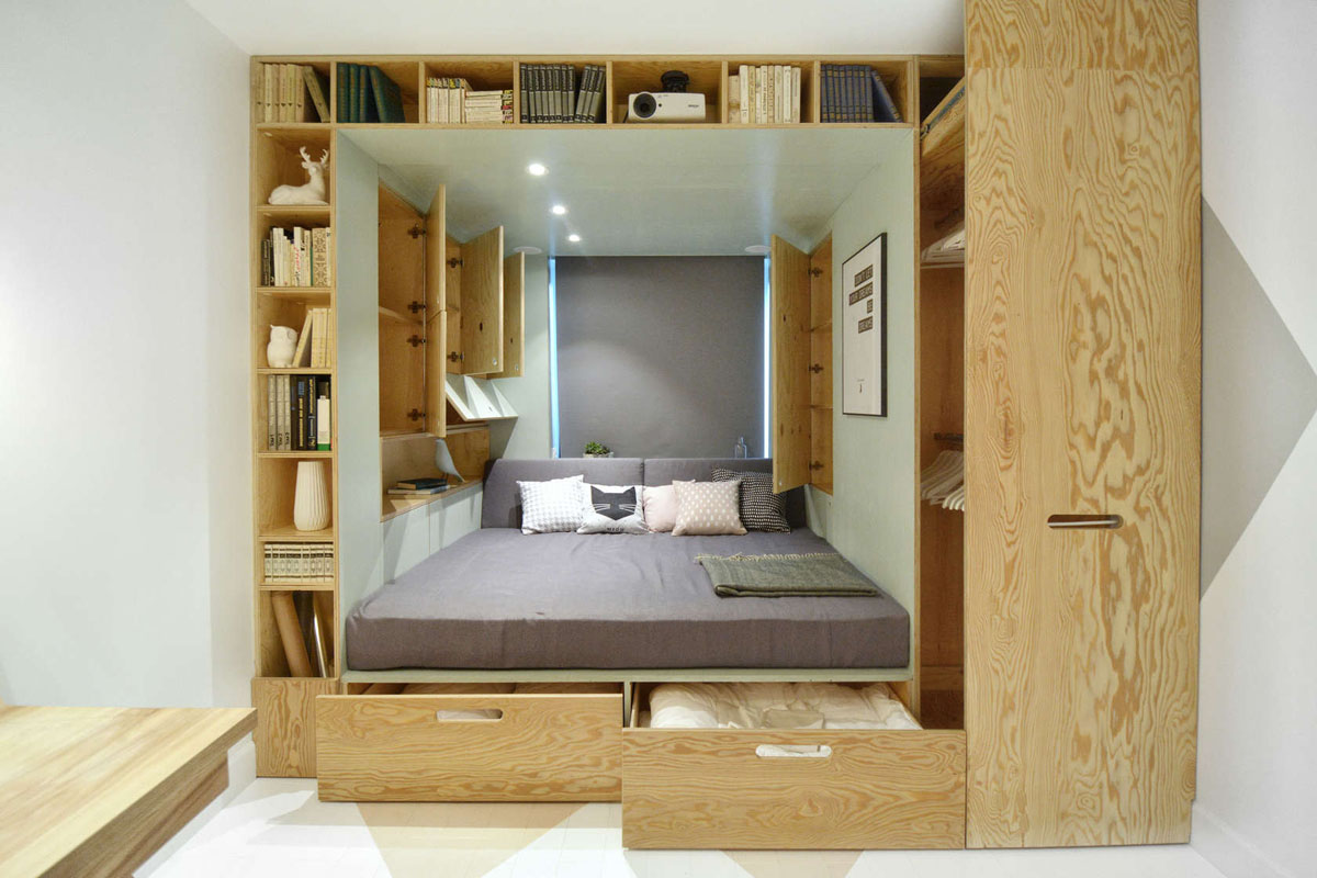 Stylish Bedroom Design For Teenager With Multifunctional