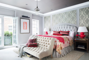 Gray and Pink Bedroom Decor