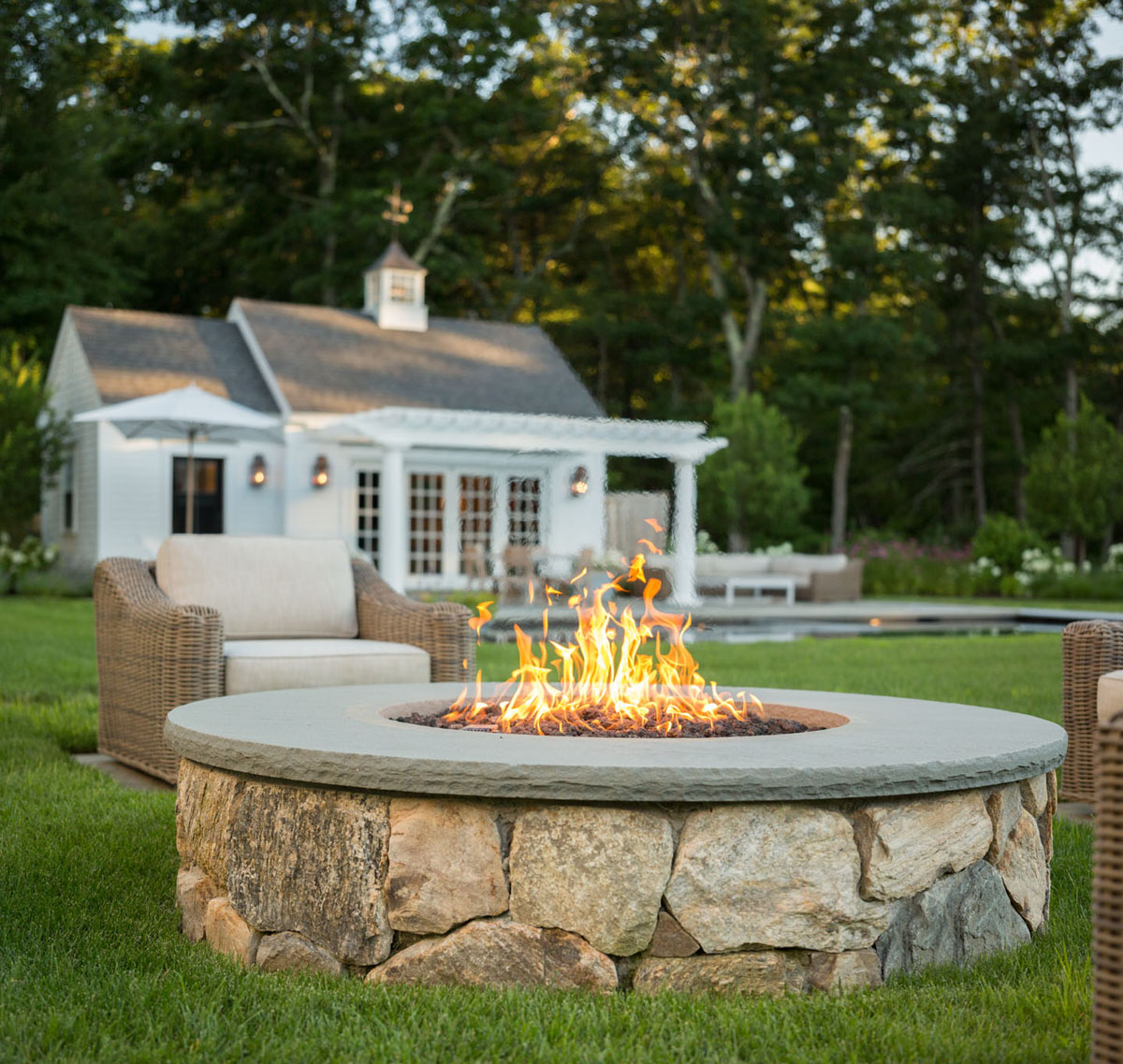 Outdoor Stone Fire Pit