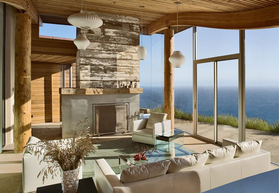 Rustic Modern House Overlooking The Ocean In Big Sur Idesignarch Interior Design Architecture Interior Decorating Emagazine