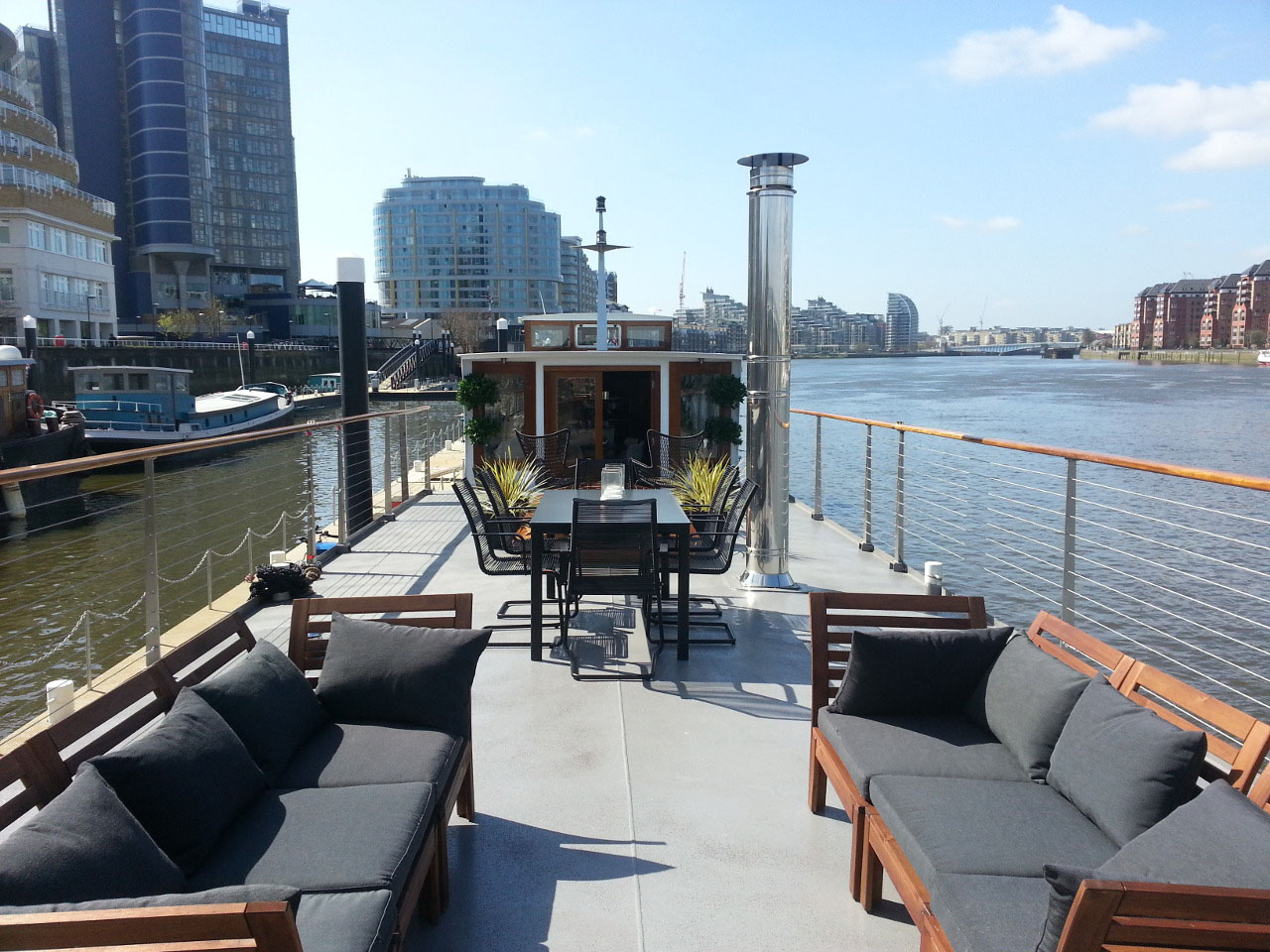 Houseboat by River Thames