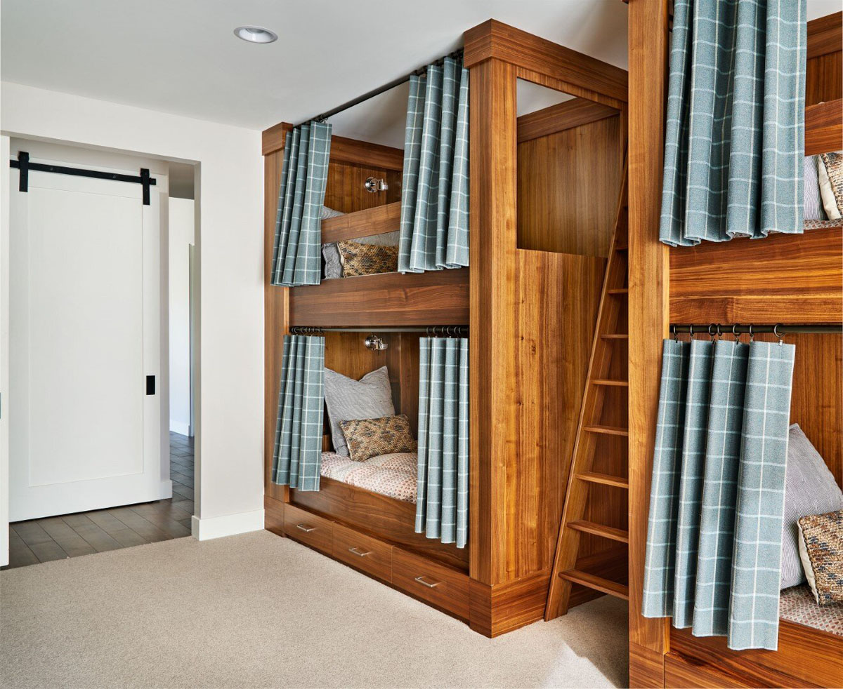 Modern Rustic Bunk Bedroom