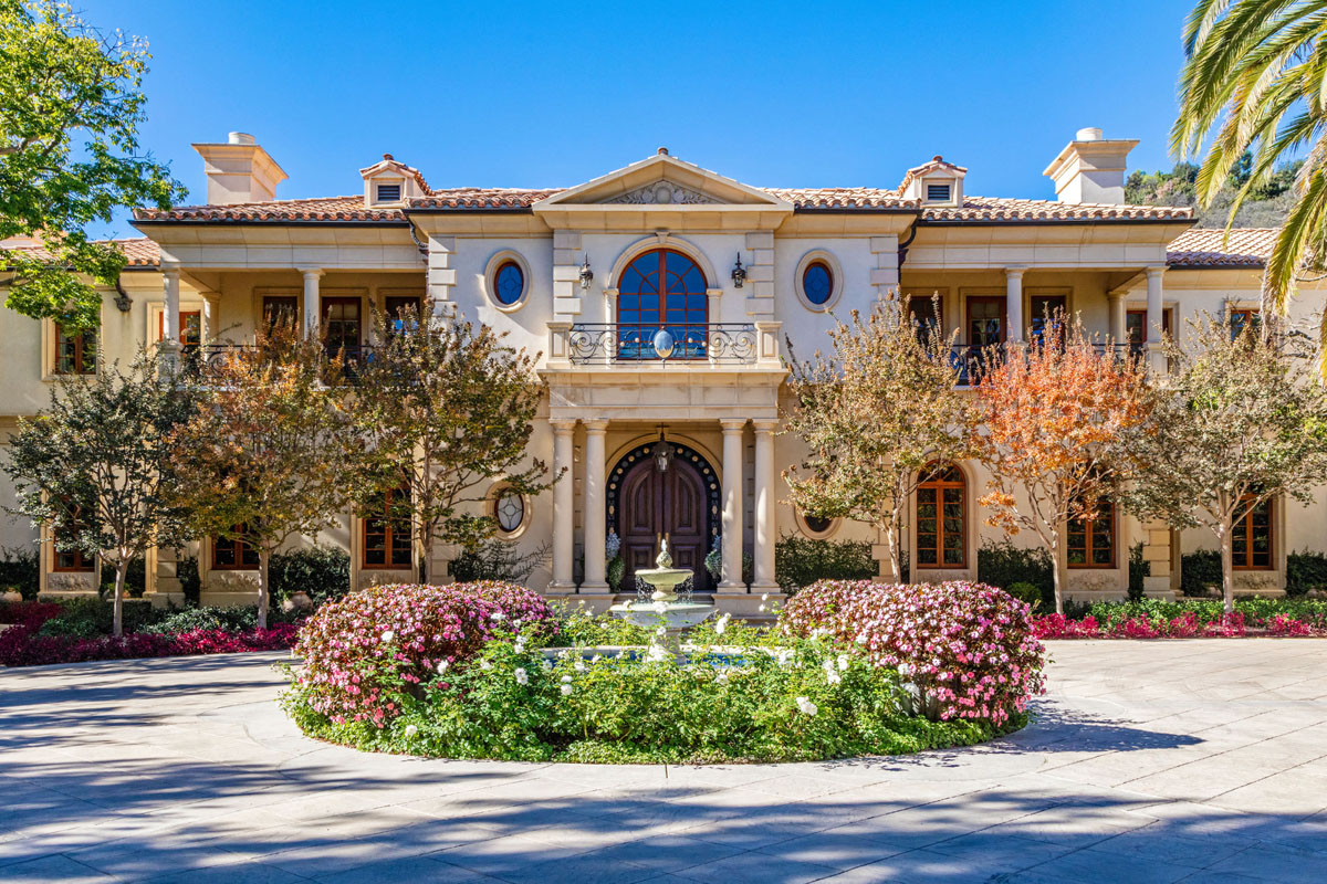 Explore Paris Hilton's Tuscan-style mansion nestled in the prestigious ...