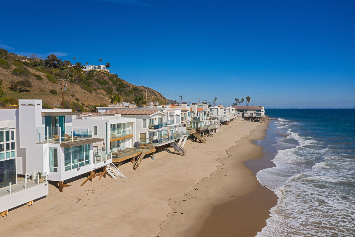 Pacific Coast Highway Malibu Beachfront Houses