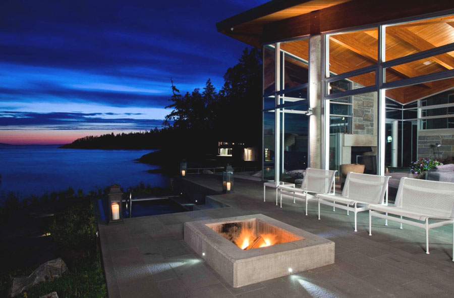 Patio Firepit by the Water