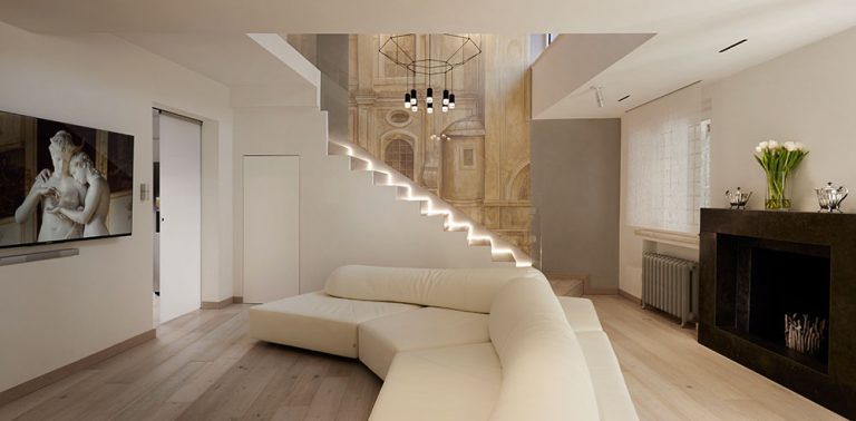 Artistically Renovated Modern Penthouse Apartment in Rome | iDesignArch ...