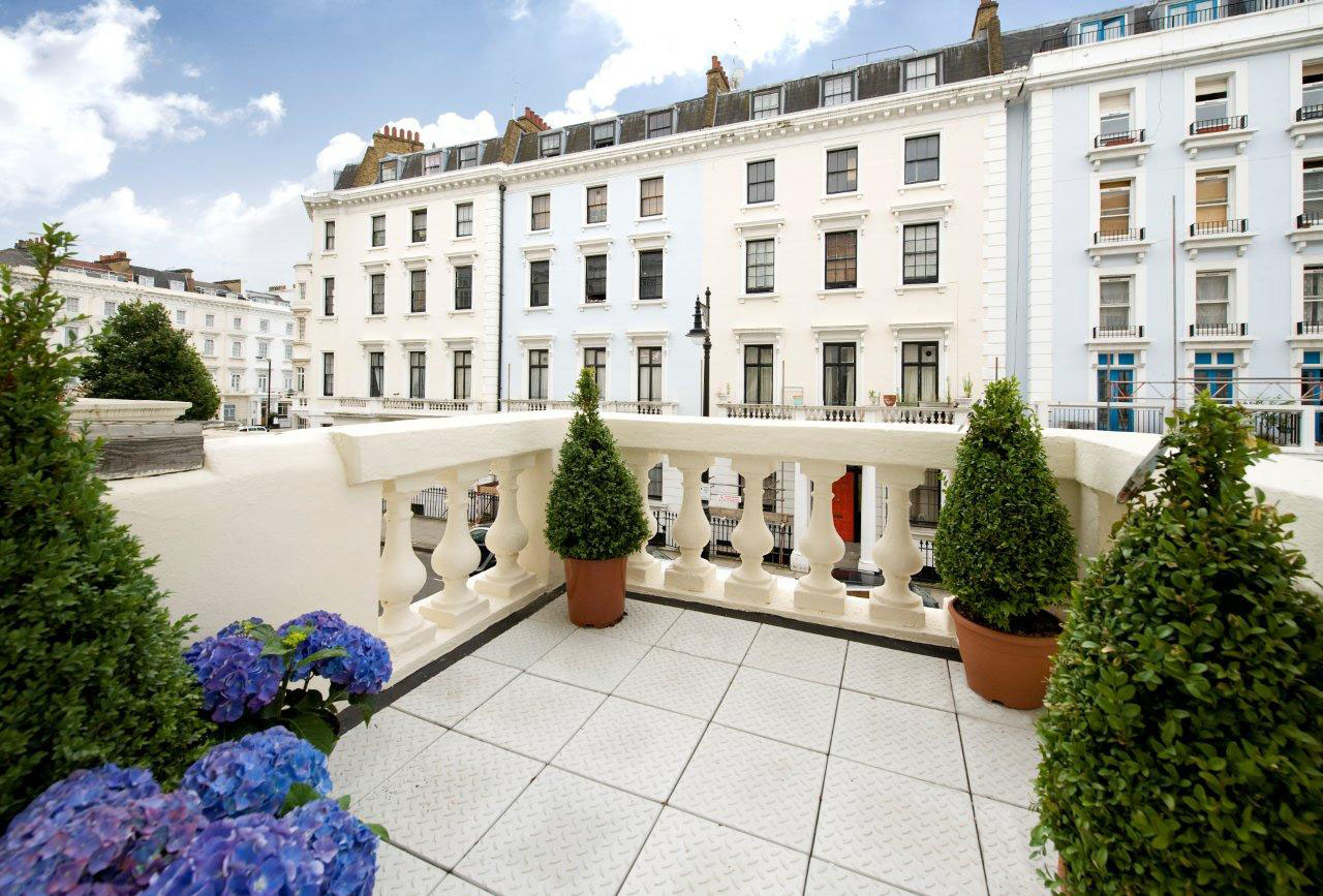 Classic Victorian House Terrace Balcony