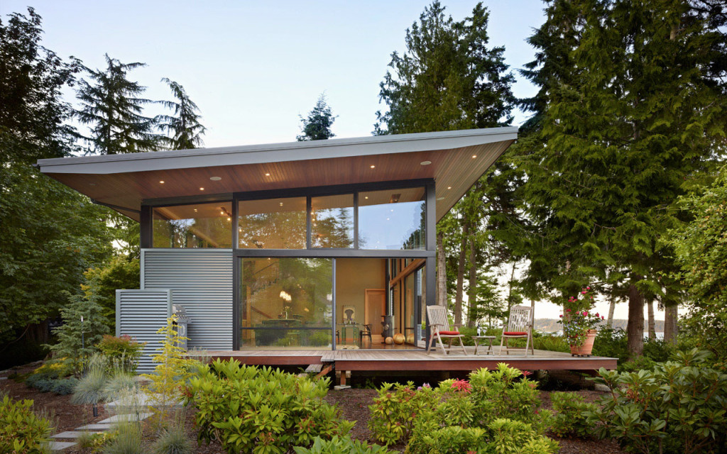 Secluded Wooded Modern Home In Port Ludlow With Expansive Water Views