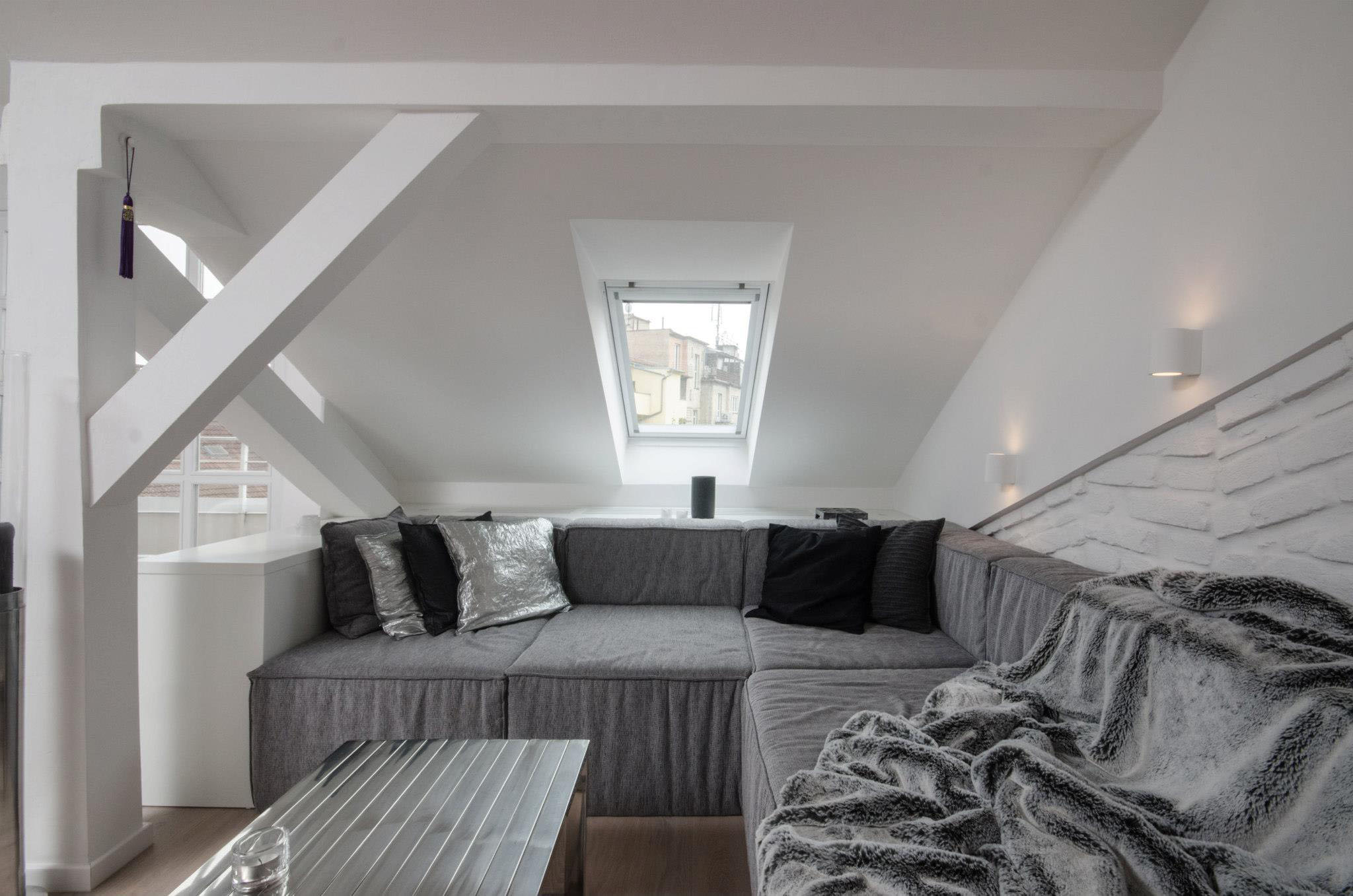 Modern Attic Loft With Grey Palette In Prague Idesignarch Interior