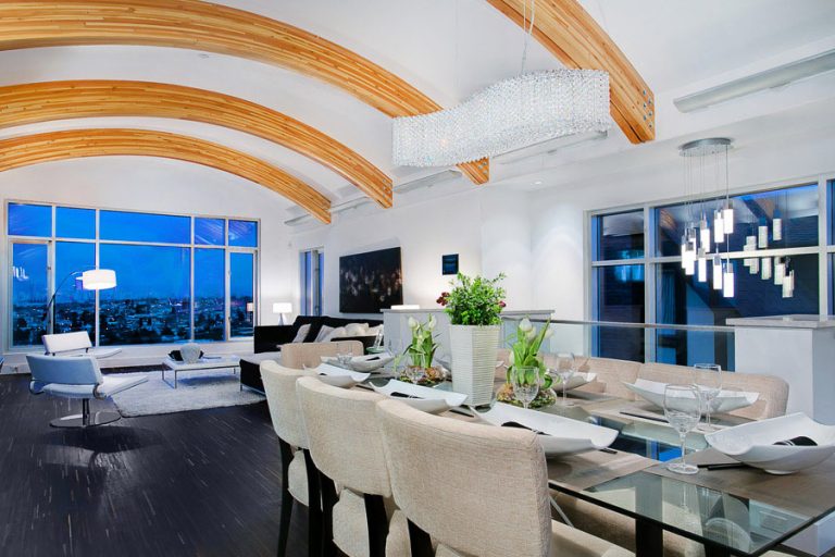 Contemporary Custom Home In Vancouver With Unique Arc Roof