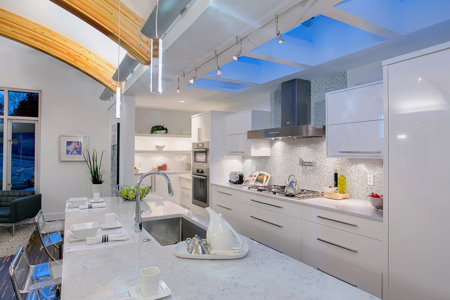 Unique Contemporary Modern White Kitchen