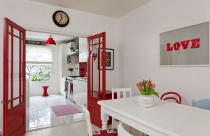 Red and White Interior Decor