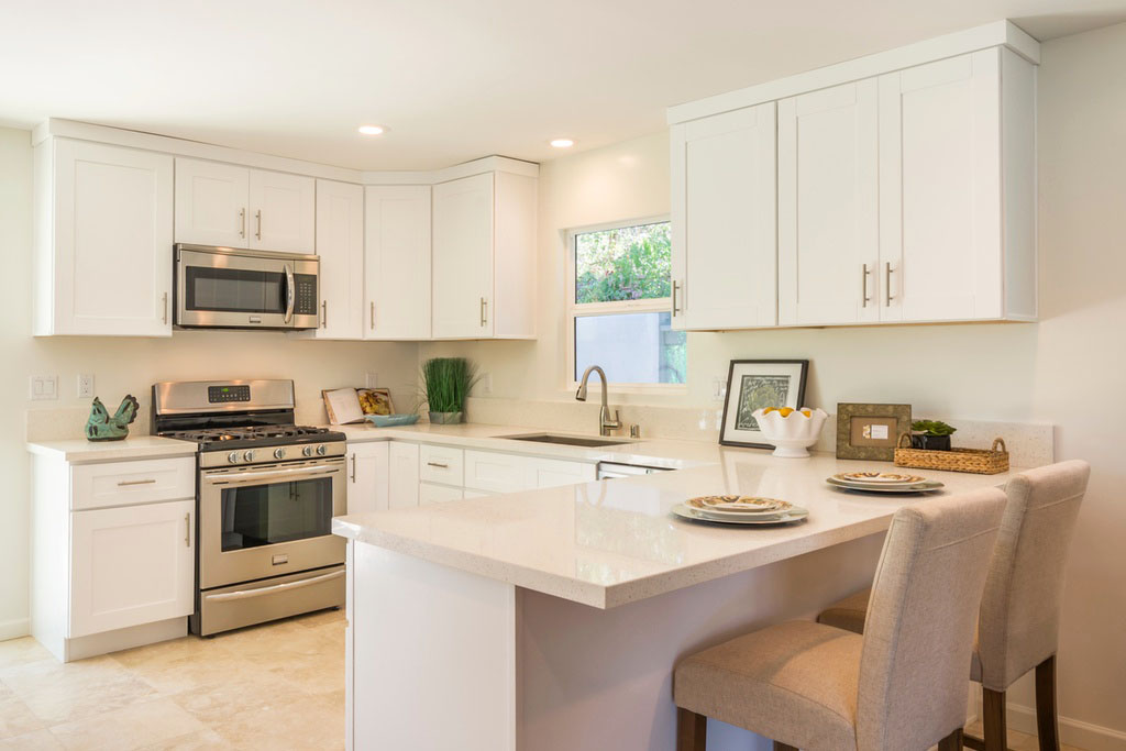 Newly Renovated Contemporary Small Kitchen With Clean Look