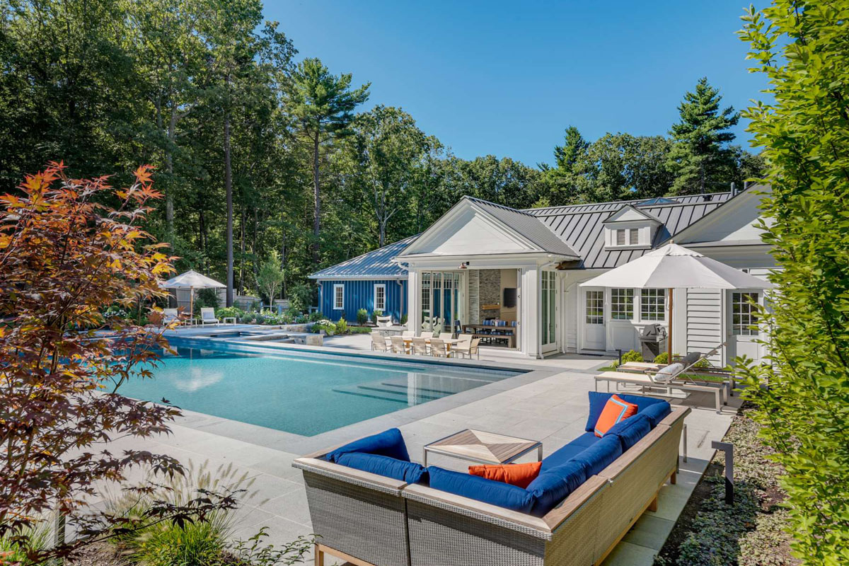 New England Style Pool-House Pavilion