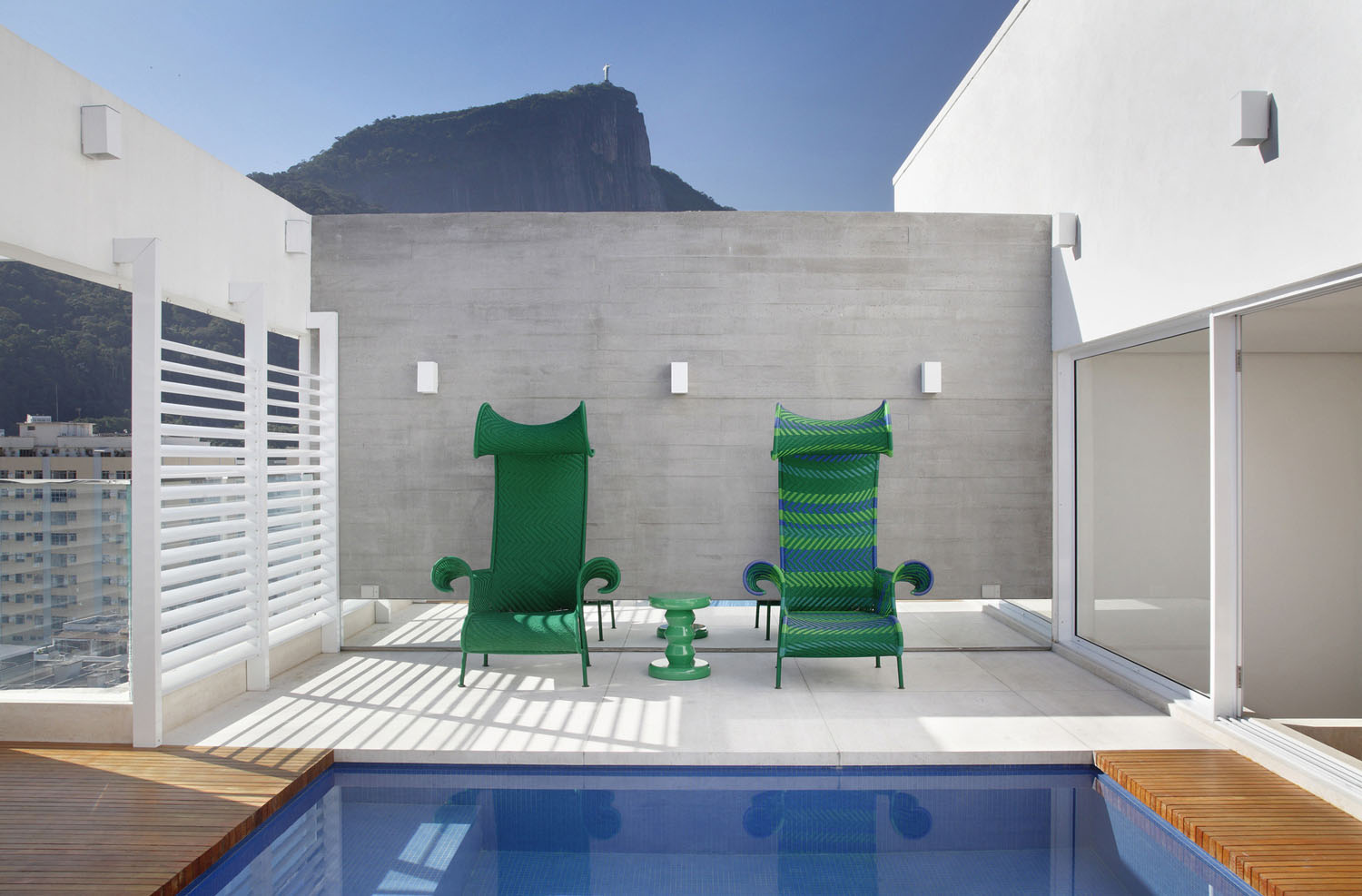 Green Outdoor Deck Chairs