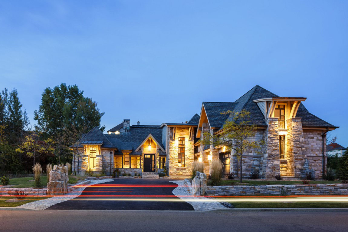 Luxury Stone Timber House Canada