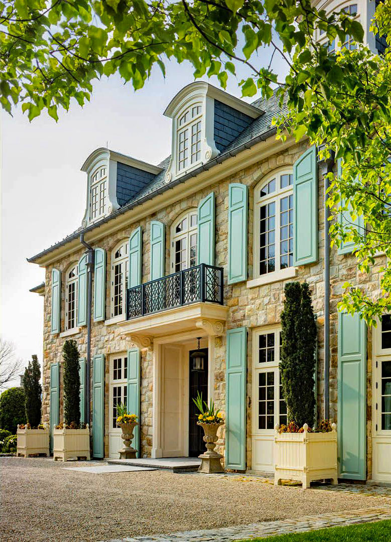 Stone House with Arched Dormers