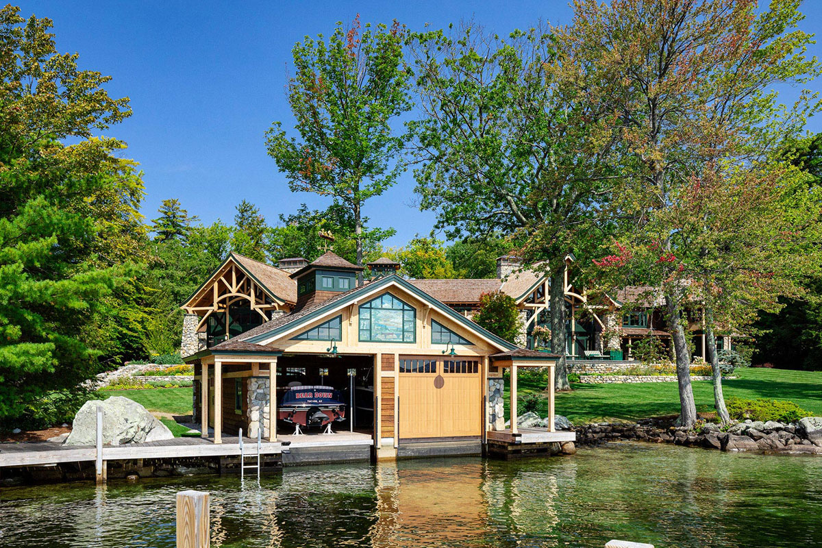 Boathouse on Lake Winnipesaukee