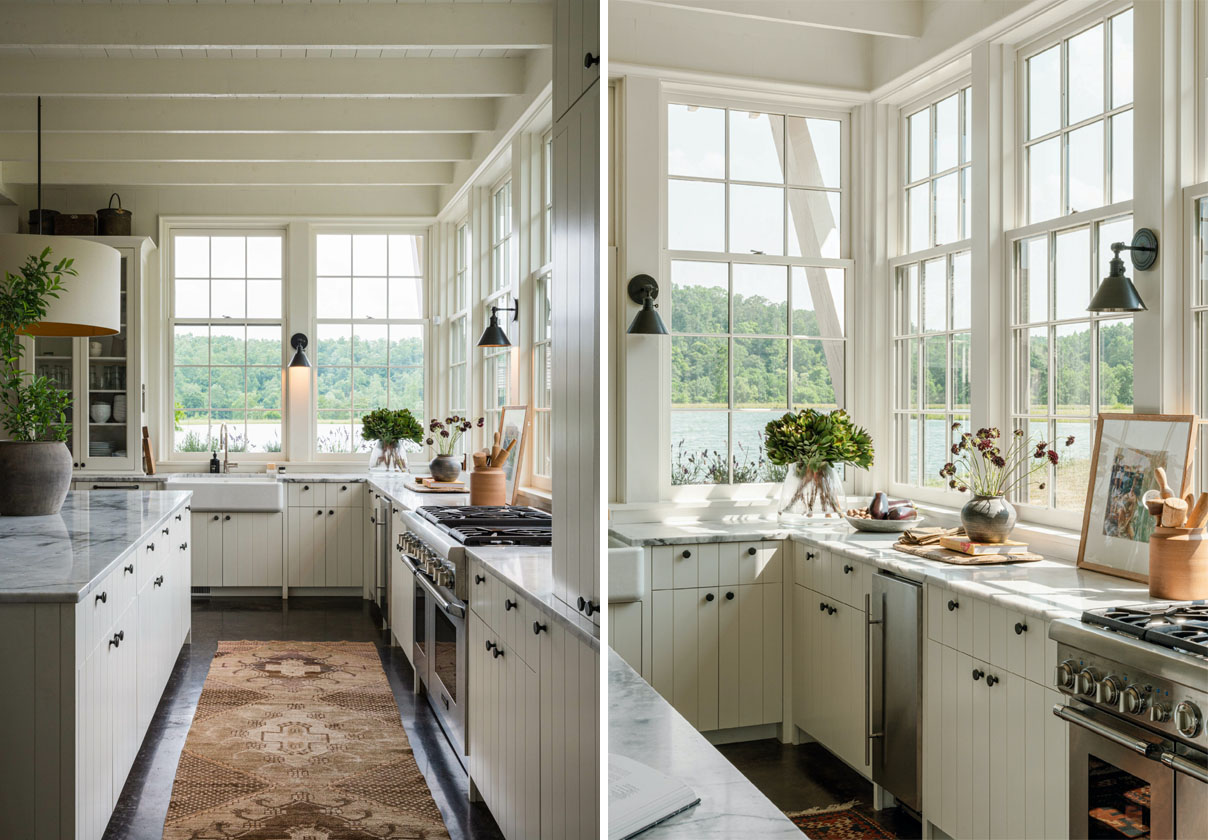 Modern Lakeside Country Kitchen