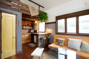 Spacious Tiny House Living Area