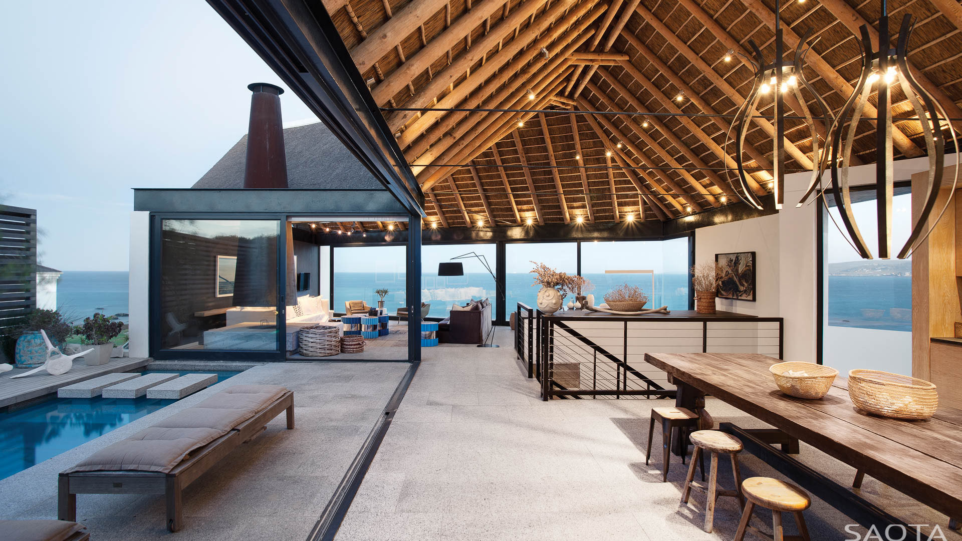 Ocean View Contemporary Luxury Home With Thatched Roof IDesignArch round-house-plans-unique-and-modern-home-design