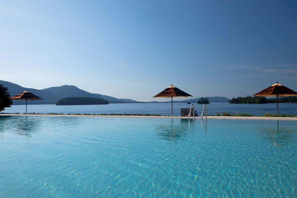 Infinity Pool with Lake View