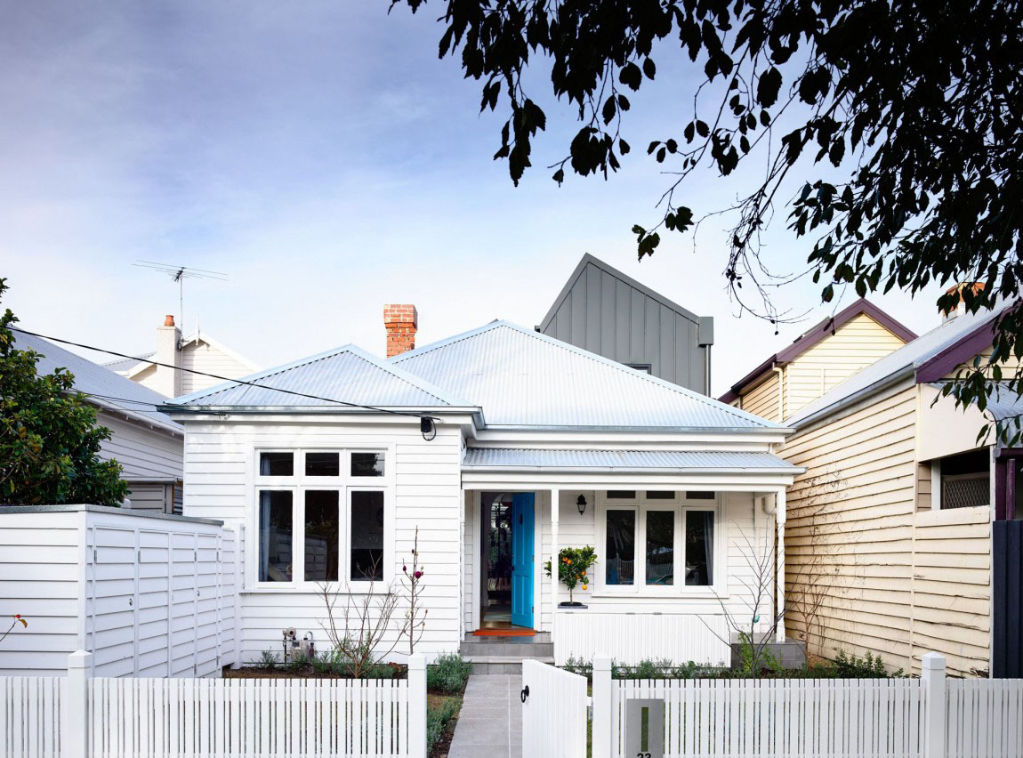 Modern Renovated Urban Cottage Front View