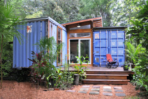 Shipping Container Home with Outdoor Patio Deck
