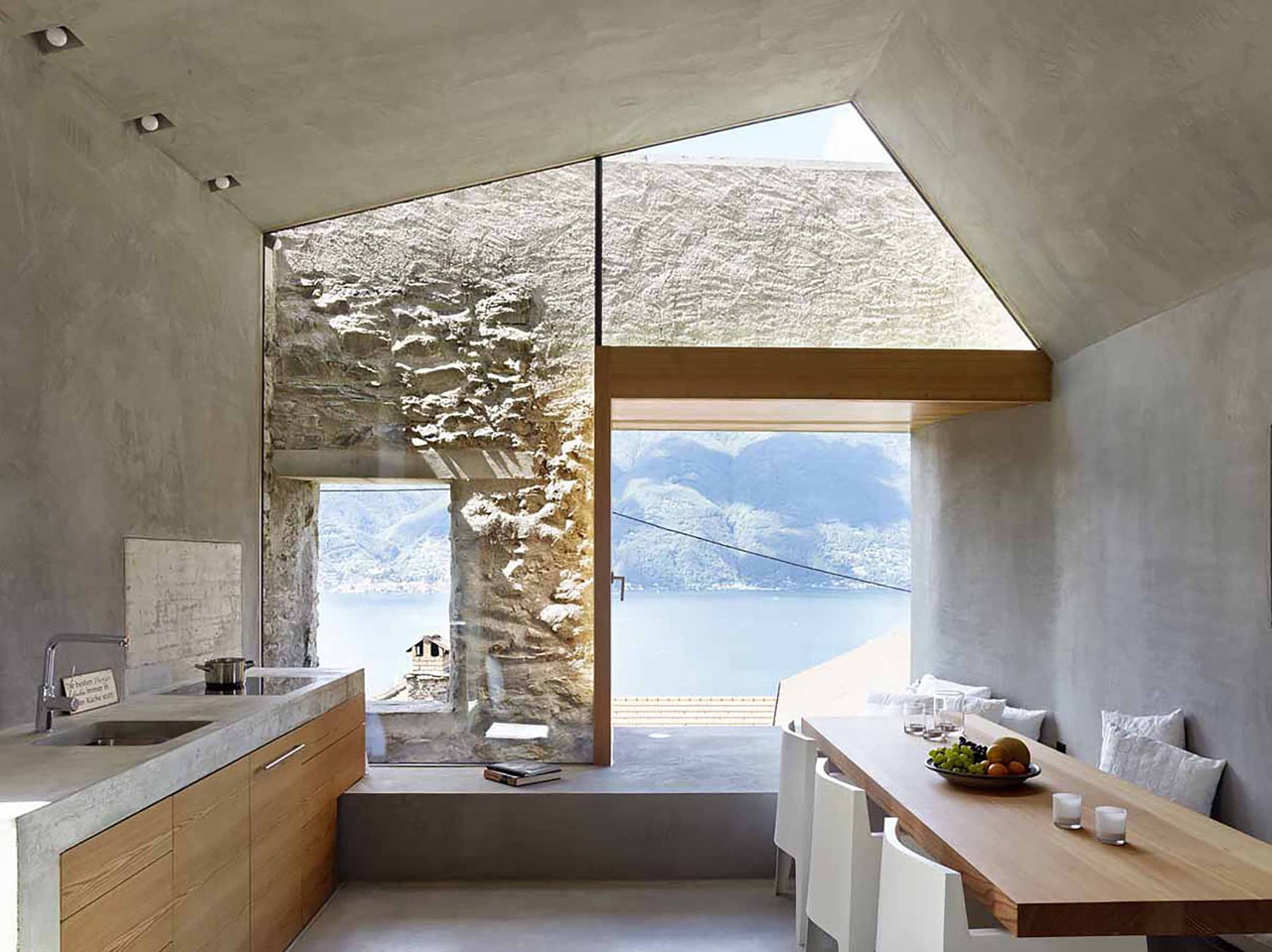 Stone House with Modern Interiors