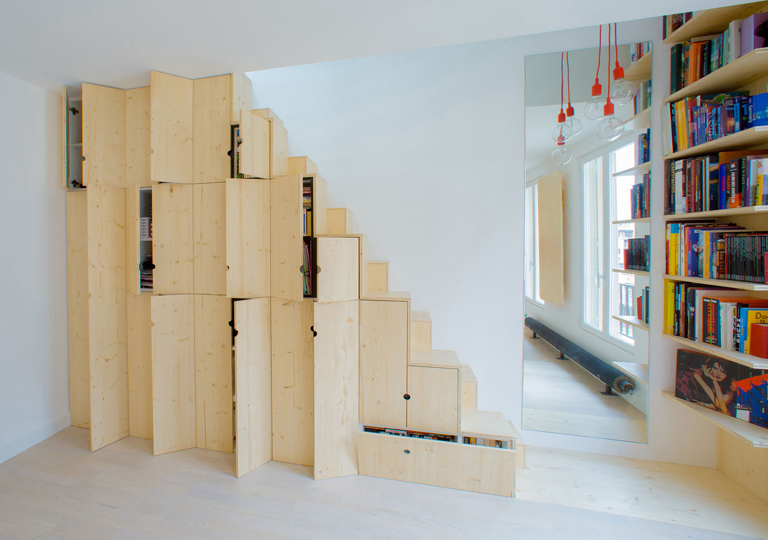 Storage Under the Stairs Unit in Apartment