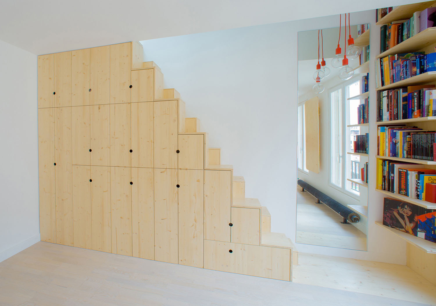 Cupboards and Drawers Under the Stairs