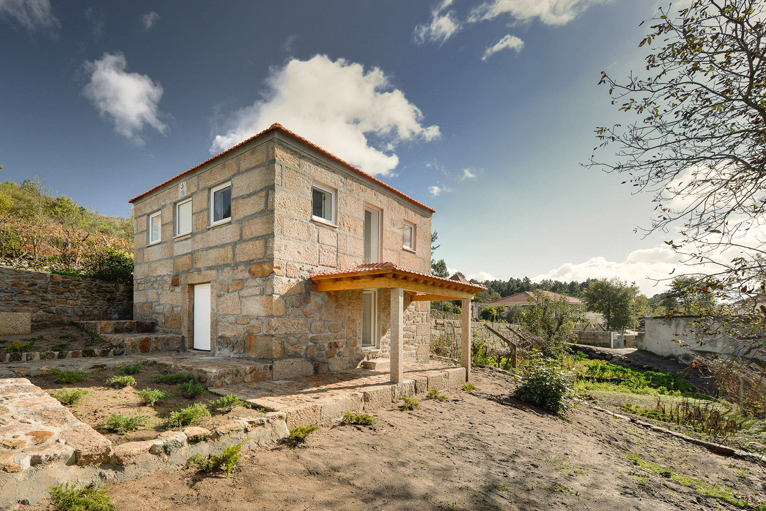 Old Stone House with Modern Interior Renovation