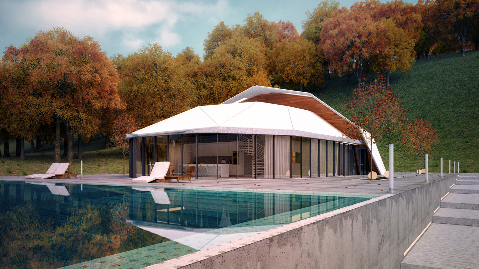 Modern Villa in the Forest with Swimming Pool