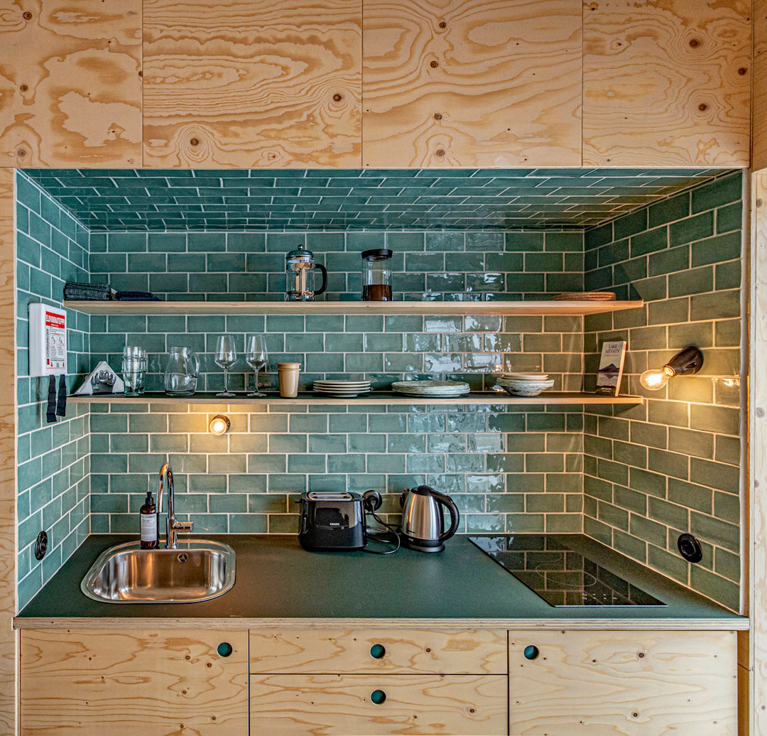 Modern Tiny House Kitchenette