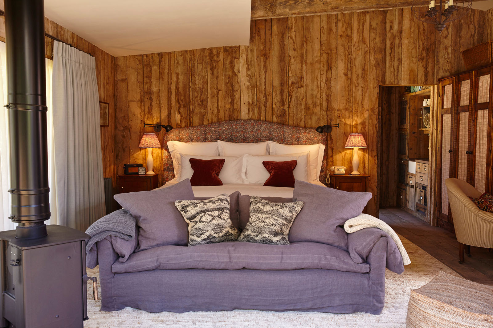 Cozy Country Cabin Bedroom