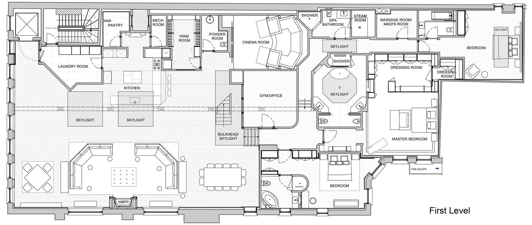 Manhattan Penthouse Floor Plan
