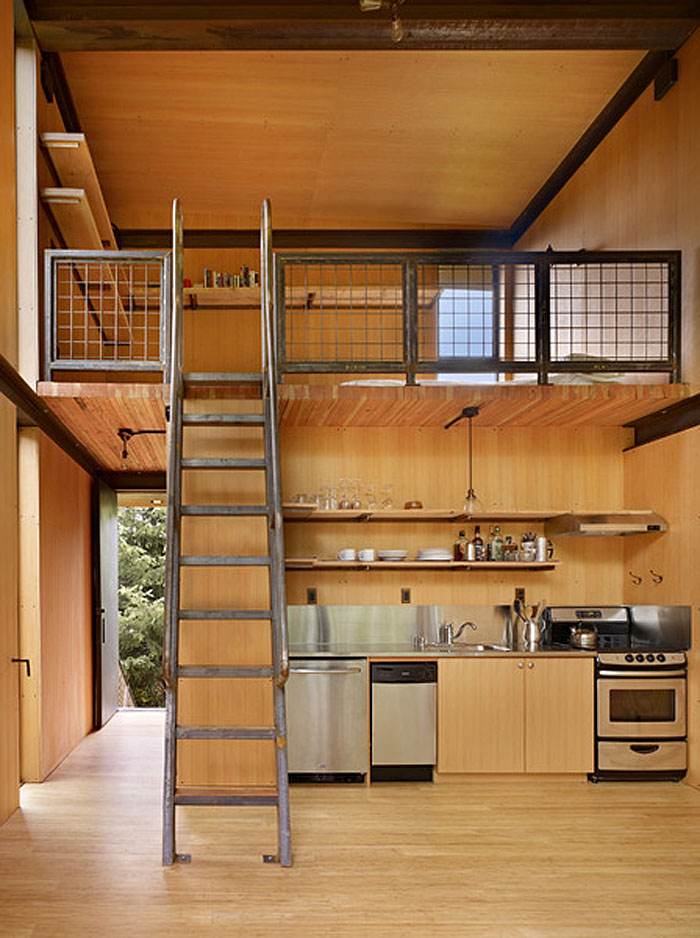 Tiny Country Cabin Kitchen