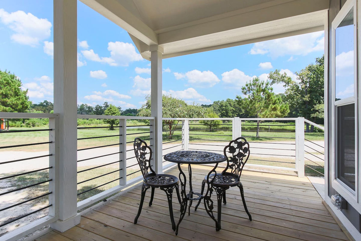 Tiny House Deck with View