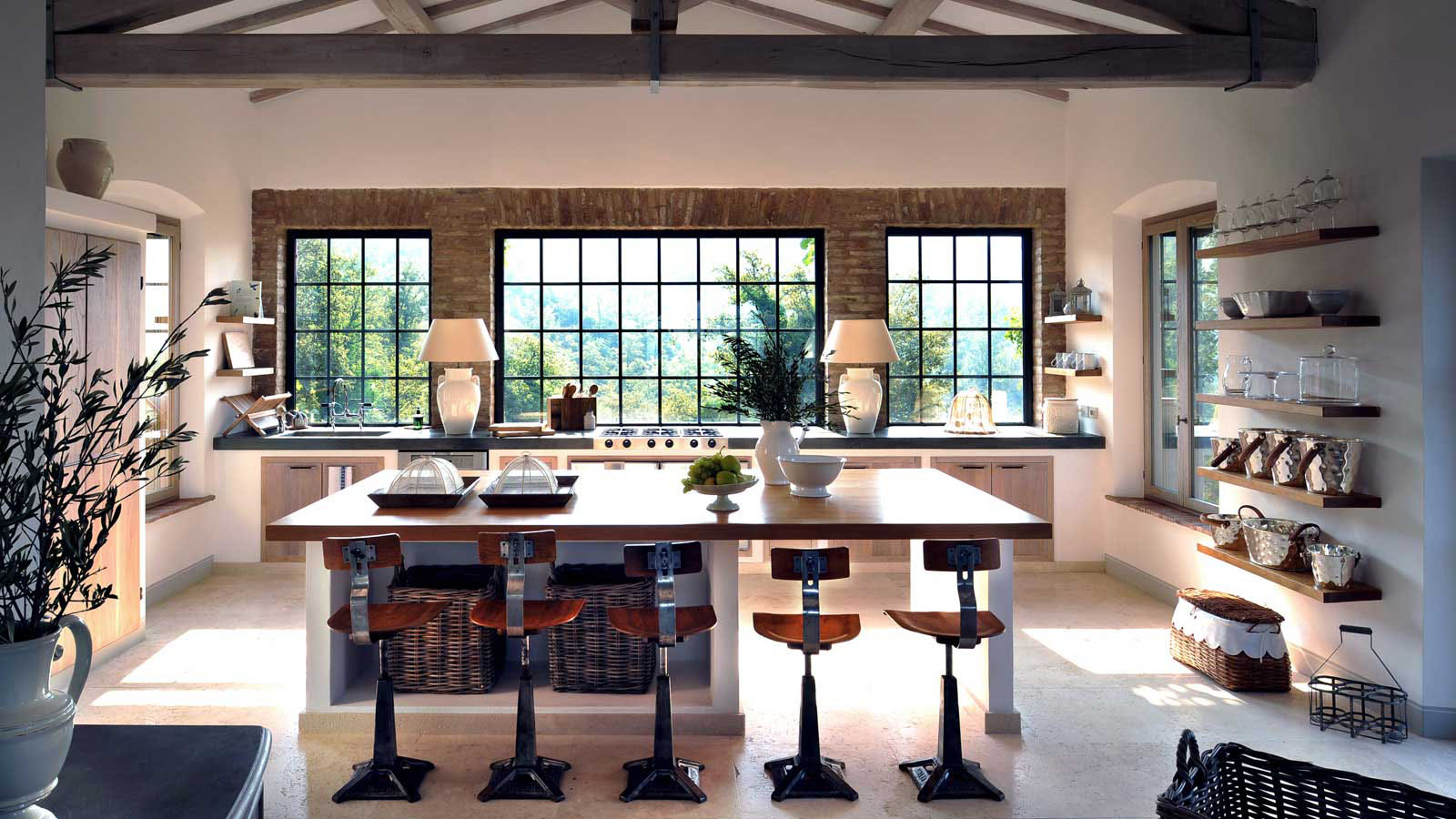 Contemporary Italian Country Kitchen