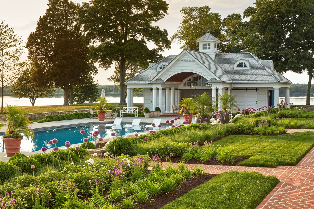 Outdoor Terrace Pool House