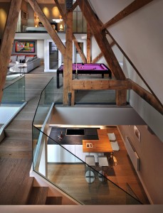Penthouse with Wood Beams