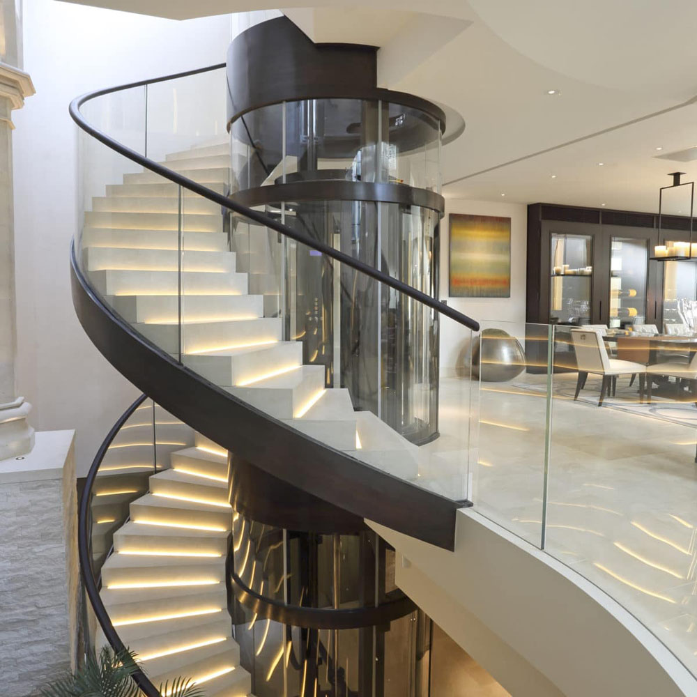 Custom Stone Spiral Staircase