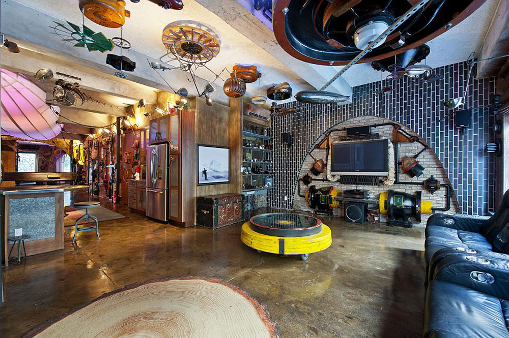 Retro Futuristic Steampunk Loft Apartment In New York