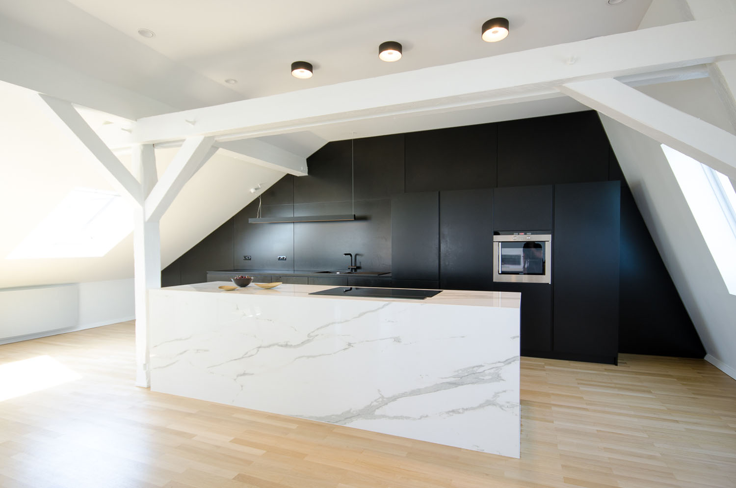 Modern Black and White Kitchen Design