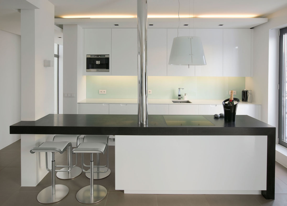 Modern Studio Apartment Kitchen